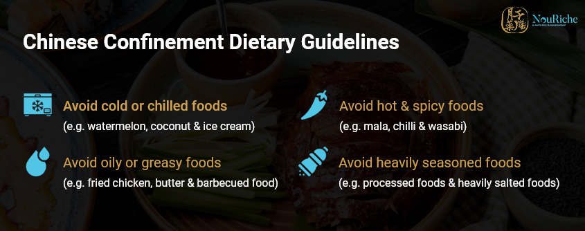 chinese confinement in Singapore dietary guidelines